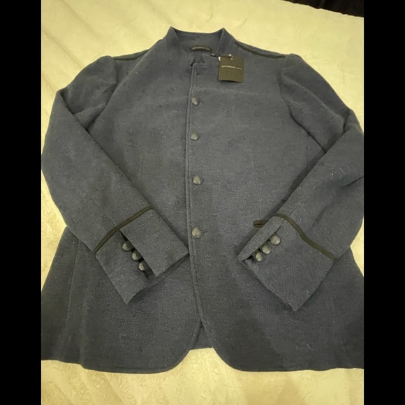 John Varvatos Cotton Jacket Sz 44/XL - Picture 6 of 9